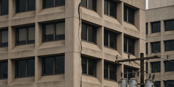 damage to commercial building from earthquake
